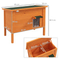 Load image into Gallery viewer, Outdoor Cat House, Feral Insulate Wooden Kitten House with Removable Floor, Water-Resistant Openable Roof, 85 x 50 x 68.5cm - Orange
