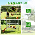 Load image into Gallery viewer, Large Metal Chicken Coop with Nesting Box, 9.8 x 13.1 x 6.4 ft Walk in Chicken Run for Yard with Waterproof Cover, Roosting Bars, for 12-18 Hens, Ducks, Rabbits, Poultries
