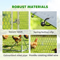 Load image into Gallery viewer, Large Metal Chicken Coop with Nesting Box, 9.8 x 13.1 x 6.4 ft Walk in Chicken Run for Yard with Waterproof Cover, Roosting Bars, for 12-18 Hens, Ducks, Rabbits, Poultries
