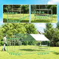 Load image into Gallery viewer, Large Metal Chicken Coop with Nesting Box, 9.8 x 13.1 x 6.4 ft Walk in Chicken Run for Yard with Waterproof Cover, Roosting Bars, for 12-18 Hens, Ducks, Rabbits, Poultries

