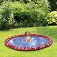 Load image into Gallery viewer, Dog Splash Pad, Pet Sprinkler Mat, Non-Slip Dog Paddling Pool, Foldable Outdoor Sprinkler and Splash Mat Water Play for Garden, Patio, Summer Fun, 150 cm
