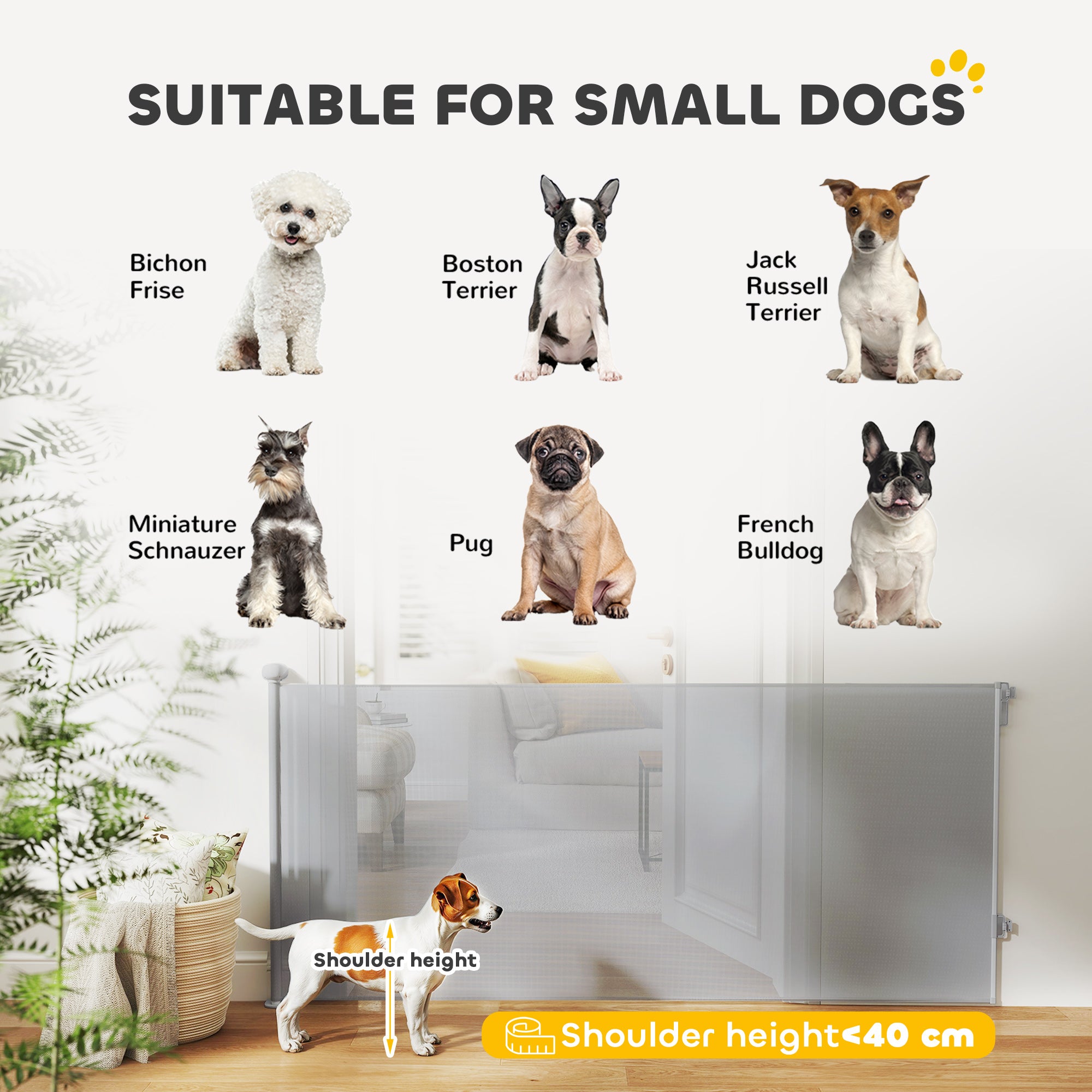 Retractable Stair Gate for Dogs, Extra Wide Dog Gate Extends Up to 180 cm Wide, 86.5 cm Tall, for Doorways, Stairways, Hallways, Indoor and Outdoor, Grey