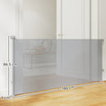 Load image into Gallery viewer, Retractable Stair Gate for Dogs, Extra Wide Dog Gate Extends Up to 180 cm Wide, 86.5 cm Tall, for Doorways, Stairways, Hallways, Indoor and Outdoor, Grey
