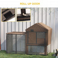 Load image into Gallery viewer, Rabbit Hutch Cover, Water-Resistant Pets Cage Protector, Breathable Guinea Pig Cage Cover - Brown
