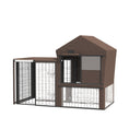 Load image into Gallery viewer, Rabbit Hutch Cover, Water-Resistant Pets Cage Protector, Breathable Guinea Pig Cage Cover - Brown
