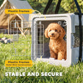 Charger l'image dans la visionneuse de la galerie, Pet Carrier Bag, Soft-Sided Dog Carrier with Bottom Board and Mesh Windows, Foldable Pet Travel Bag for Mini Dogs Under 22 lbs and Cats, Grey

