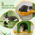 Load image into Gallery viewer, Floor to Ceiling Cat Tree, Cat Tower with 90.5"-108" Adjustable Height, 5 Tier Activity Centre with Scratching Posts, Hammock, Condo, Toy Ball for Indoor Cats, Green
