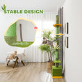 Load image into Gallery viewer, Floor-to-Ceiling Cat Tree, 230-275cm Height Adjustable Cat Tower, 6-Level Activity Centre for Indoor Cats with Scratching Posts, Cat House, Hammock, Toy Ball, Green

