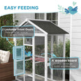 Load image into Gallery viewer, 65" Bird Cage Large Wooden Aviary for Canary with Standing Pole Nest Slide-out Tray, for Indoor Outdoor, Grey
