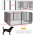 Load image into Gallery viewer, Heavy Duty Dog Playpen, Steel Dog Pen with Door, Pet Exercise Fence, Outdoor Indoor DIY Design for Small and Medium Dogs, 31.5" Height, 8 Panels
