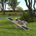 Load image into Gallery viewer, Wooden Pet Seesaw for Big Dogs, Agility Training Equipment for Dogs with Anti-Slip surface, 180 x 30 x 30cm - Grey
