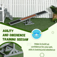 Load image into Gallery viewer, Wooden Pet Seesaw for Big Dogs, Agility Training Equipment for Dogs with Anti-Slip surface, 180 x 30 x 30cm - Grey
