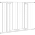 Load image into Gallery viewer, Baby Gate, 30"-32", 33"-35", 35"-37", 38"-40"W Pet Gate with 2 Extension Kits, Auto-Close, Two-Way Open, Pressure Mounted for Stair, Doorways and Hallways, 30"H, White
