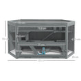 Load image into Gallery viewer, Wooden Large Hamster Cage Small Animal Exercise Play House 3 Tier with Sliding Tray, Seesaws, Water Bottle, Grey
