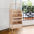 Load image into Gallery viewer, 5-Tier Wooden Hamster Cage Mice Habitat Rat Habitat with Openable Top, Front Door and Storage Shelf
