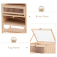 Load image into Gallery viewer, 5-Tier Wooden Hamster Cage Mice Habitat Rat Habitat with Openable Top, Front Door and Storage Shelf
