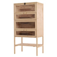 Load image into Gallery viewer, 5-Tier Wooden Hamster Cage Mice Habitat Rat Habitat with Openable Top, Front Door and Storage Shelf
