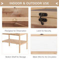 Load image into Gallery viewer, 5-Tier Wooden Hamster Cage Mice Habitat Rat Habitat with Openable Top, Front Door and Storage Shelf
