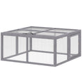 Load image into Gallery viewer, Rabbit Hutch Outdoor, Foldable Guinea Pig House, Portable Rabbit Run, Chicken Cage, Duck Coop with Openable Top, for 3 Bunnies, Ducks, Chickens, 110 x 105 x 50 cm

