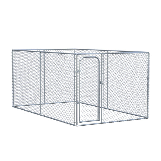 99 Sq. Ft. Dog Playpen Outdoor, Walk-in Dog Run Kennel Puppy Exercise Pen with Galvanized Steel Frame, for Small and Medium Dogs, 13' x 7.5' x 6'