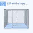 Load image into Gallery viewer, 99 Sq. Ft. Dog Playpen Outdoor, Walk-in Dog Run Kennel Puppy Exercise Pen with Galvanized Steel Frame, for Small and Medium Dogs, 13' x 7.5' x 6'
