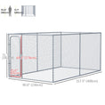 Load image into Gallery viewer, 99 Sq. Ft. Dog Playpen Outdoor, Walk-in Dog Run Kennel Puppy Exercise Pen with Galvanized Steel Frame, for Small and Medium Dogs, 13' x 7.5' x 6'
