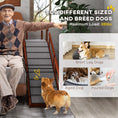 Load image into Gallery viewer, Wooden Dog Ramp for Large Dogs, 73" Long Pet Ramp with Non-slip Rug, Removable Guardrails, Dog Stairs for Couch, Bed, Brown
