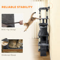 Load image into Gallery viewer, Cat Tree, 67" Large Cat Tower for Indoor Kittens Multi-Level with 7 Scratching Posts, Tunnel, 2 Plush Condos, Hammock, Perch, Ramp, Pompoms, Dark Grey
