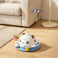 Load image into Gallery viewer, 4-in-1 Interactive Cat Toys for Indoor Cats Adult, Automatic Smart Sensing Kitten Toy with Spinning Butterfly, Shooting Feathers & Catnip Balls, Dual Power Mode for Boredom Relief
