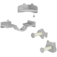 Load image into Gallery viewer, Cat Wall Shelves, 4 Piece Wall-Mounted Cat Tree with Steps, Ladder, Jumping Platforms, Scratching Posts, Toy Ball, Cat Wall Furniture for Indoor Cats, Light Grey
