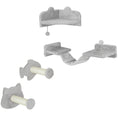 Load image into Gallery viewer, Cat Wall Shelves, 4 Piece Wall-Mounted Cat Tree with Steps, Ladder, Jumping Platforms, Scratching Posts, Toy Ball, Cat Wall Furniture for Indoor Cats, Light Grey
