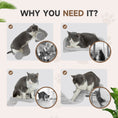 Load image into Gallery viewer, Cat Wall Shelves, 4 Piece Wall-Mounted Cat Tree with Steps, Ladder, Jumping Platforms, Scratching Posts, Toy Ball, Cat Wall Furniture for Indoor Cats, Light Grey
