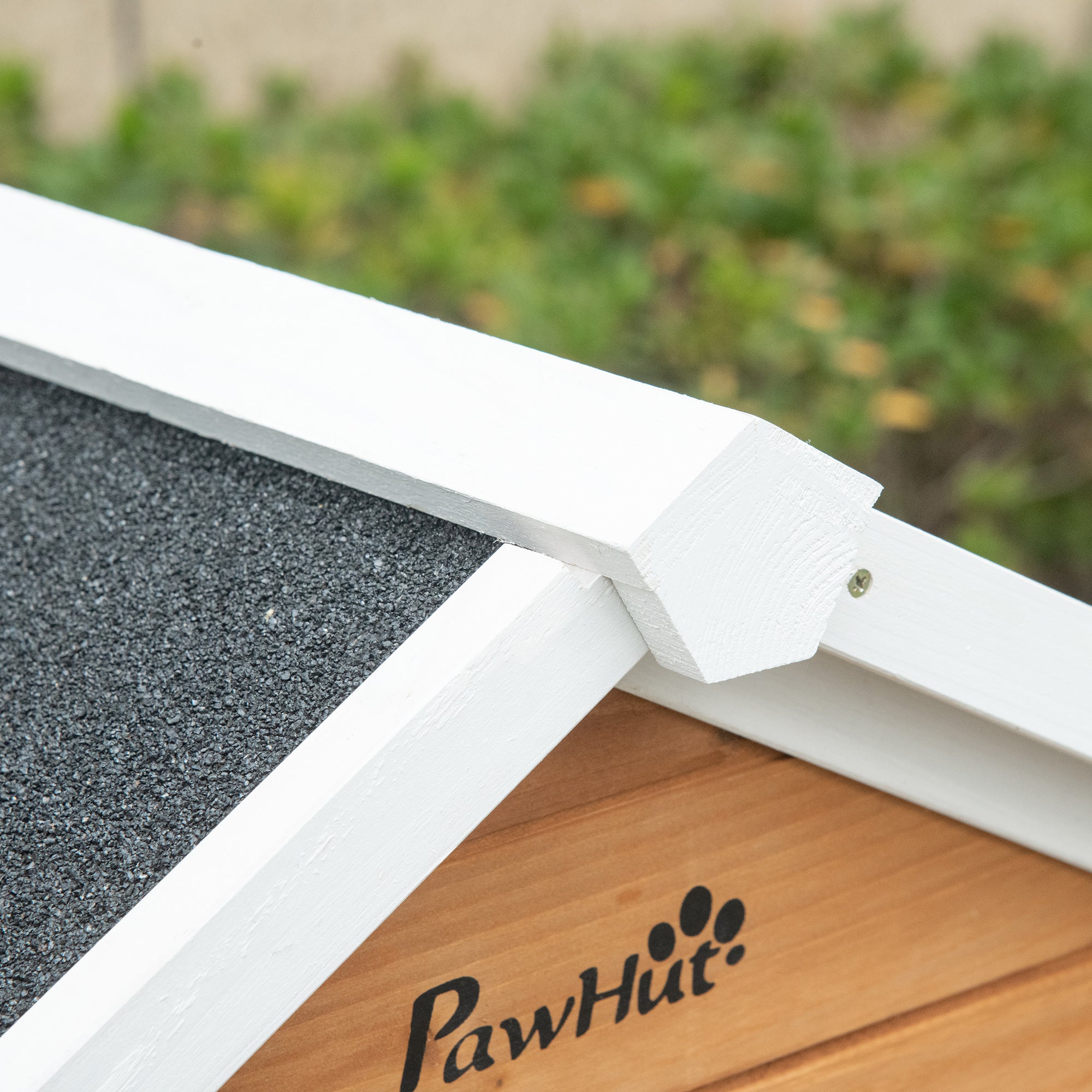 Chicken Coop, 76"L Weatherproof Wooden Chicken Run with Nesting Box, Tray, Ramp and Perches, Poultry Cage for Outdoor, Backyard, for 2–4 Hens, Rabbits, Ducks, Orange