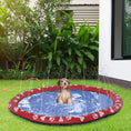 Load image into Gallery viewer, Dog Splash Pad, Pet Sprinkler Mat, Non-Slip Dog Paddling Pool, Foldable Outdoor Sprinkler and Splash Mat Water Play for Garden, Patio, Summer Fun, 150 cm
