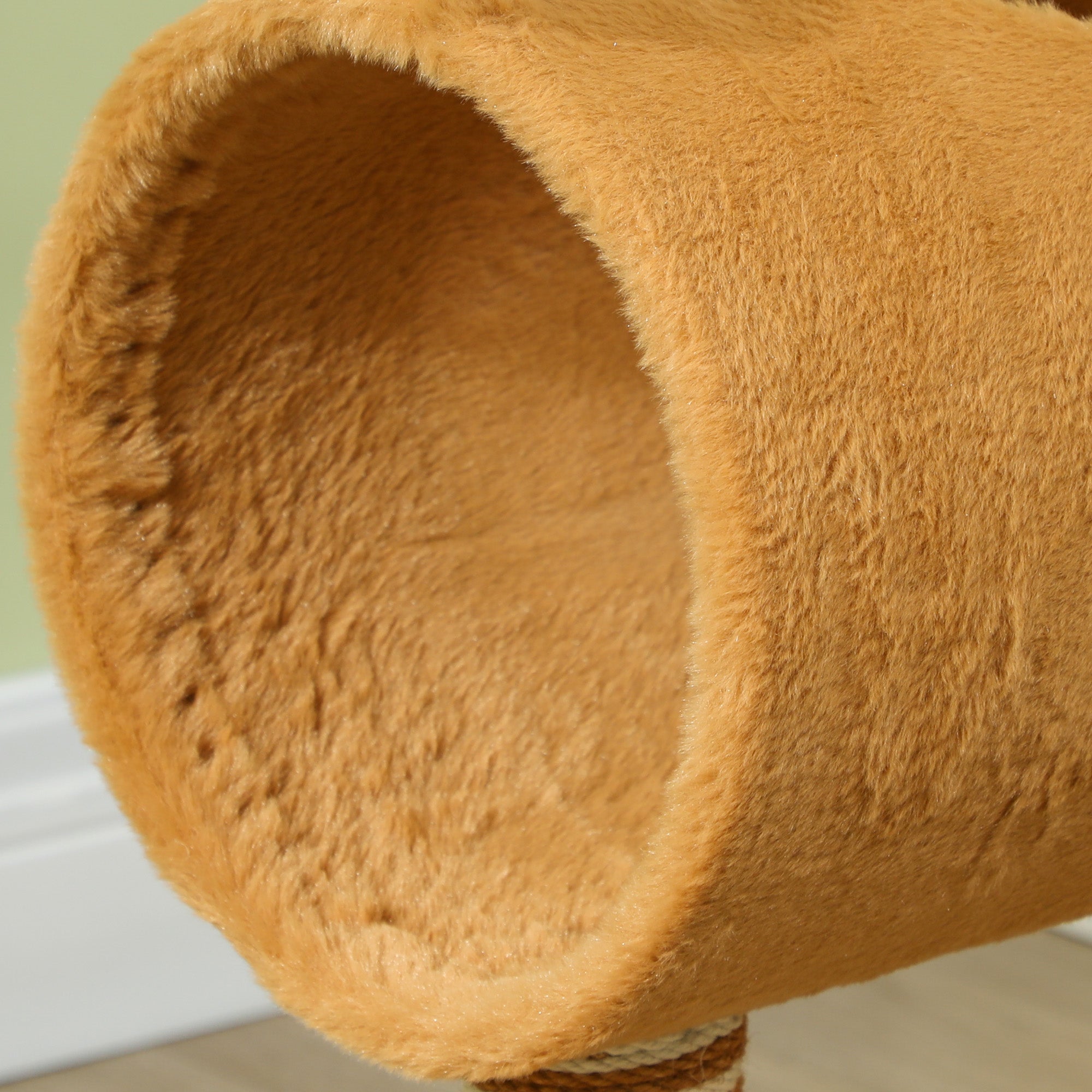 Cat Tree, 98cm Deer-Designed Cat Tower for Indoor Cats, Kittens, with Scratching Posts, Toy Ball, Tunnel, Brown