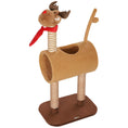 Load image into Gallery viewer, Cat Tree, 98cm Deer-Designed Cat Tower for Indoor Cats, Kittens, with Scratching Posts, Toy Ball, Tunnel, Brown
