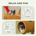Load image into Gallery viewer, Cat Tree, 98cm Deer-Designed Cat Tower for Indoor Cats, Kittens, with Scratching Posts, Toy Ball, Tunnel, Brown
