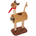 Load image into Gallery viewer, Cat Tree, 98cm Deer-Designed Cat Tower for Indoor Cats, Kittens, with Scratching Posts, Toy Ball, Tunnel, Brown
