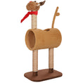 Load image into Gallery viewer, Cat Tree, 98cm Deer-Designed Cat Tower for Indoor Cats, Kittens, with Scratching Posts, Toy Ball, Tunnel, Brown
