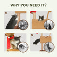 Load image into Gallery viewer, Cat Tree, 98cm Deer-Designed Cat Tower for Indoor Cats, Kittens, with Scratching Posts, Toy Ball, Tunnel, Brown
