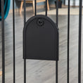 Load image into Gallery viewer, 30"-32" Extra Wide Pet Gate with Small Door, 30"H Dog Gate with Safety Gate Barrier, Stair Pressure Fit, Auto Close, Double Locking, for Doorways, Hallways, Black
