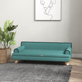 Load image into Gallery viewer, Dog Sofa with Legs Water-resistant Fabric, Pet Chair Bed for Large, Medium Dogs, Green, 100 x 62 x 32 cm
