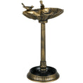 Load image into Gallery viewer, Outsunny 32" Antique Bird Bath with Pedestal Flower Planter Base, Vintage Style Decorative Birdbath, Bird Feeder Bowl & Planter Decoration Yard Statue, Bronze
