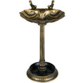Load image into Gallery viewer, Outsunny 32" Antique Bird Bath with Pedestal Flower Planter Base, Vintage Style Decorative Birdbath, Bird Feeder Bowl & Planter Decoration Yard Statue, Bronze
