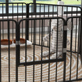 Load image into Gallery viewer, Heavy Duty Dog Playpen, Steel Dog Pen with Door, Pet Exercise Fence, Outdoor Indoor DIY Design for Small and Medium Dogs, 24" Height, 6 Panels
