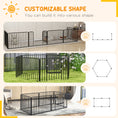 Load image into Gallery viewer, Heavy Duty Dog Playpen, Steel Dog Pen with Door, Pet Exercise Fence, Outdoor Indoor DIY Design for Small and Medium Dogs, 24" Height, 6 Panels
