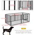Load image into Gallery viewer, Heavy Duty Dog Playpen, Steel Dog Pen with Door, Pet Exercise Fence, Outdoor Indoor DIY Design for Small and Medium Dogs, 24" Height, 6 Panels
