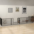 Load image into Gallery viewer, Heavy Duty Dog Playpen, Steel Dog Pen with Door, Pet Exercise Fence, Outdoor Indoor DIY Design for Small and Medium Dogs, 24" Height, 6 Panels
