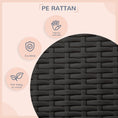 Load image into Gallery viewer, Elevated Rattan Dog House Outdoor with Canopy, Wicker Dog Bed with Water-Resistant Cushion, for Small and Medium Dogs Grey
