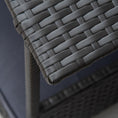 Load image into Gallery viewer, Elevated Rattan Dog House Outdoor with Canopy, Wicker Dog Bed with Water-Resistant Cushion, for Small and Medium Dogs Grey
